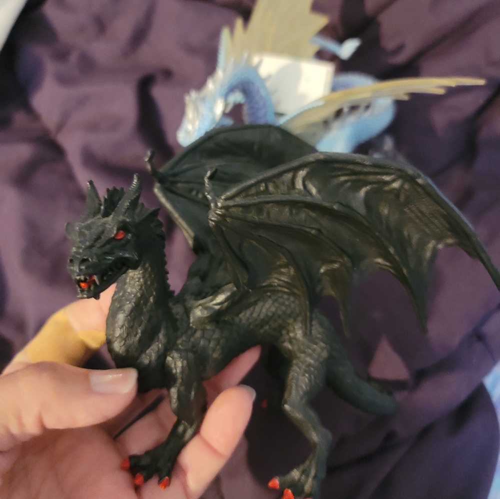 4pc Dragon collection, pewter rawcliffe butterfly dragon, pewter wizard, plus2